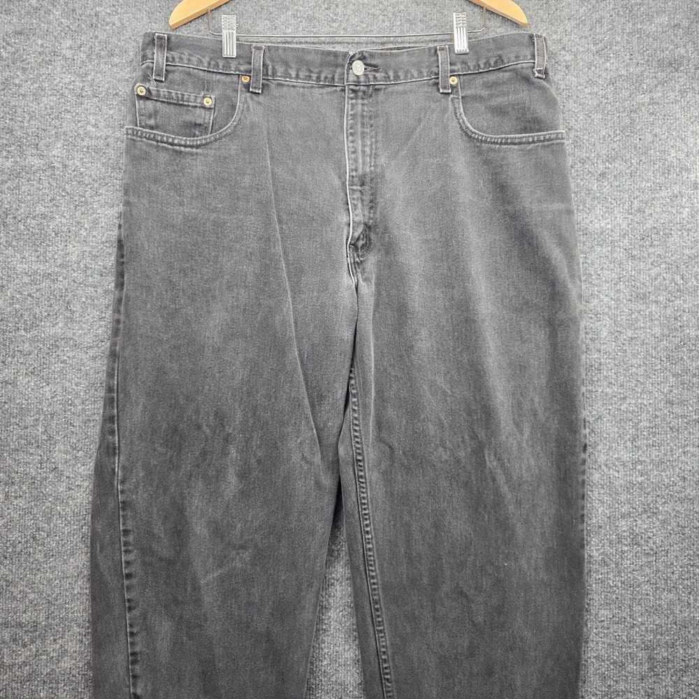 Levi's 560 Mens Loose Fit Tapered Leg Jeans 40x30 Faded Black Gray Vintage 0601